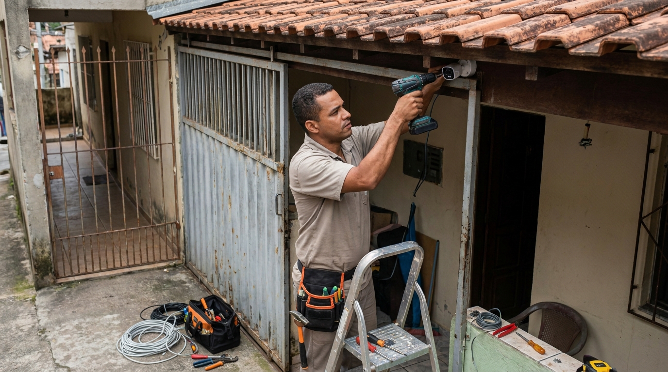 Instalação de Câmera Residencial em Blumenau‑SC