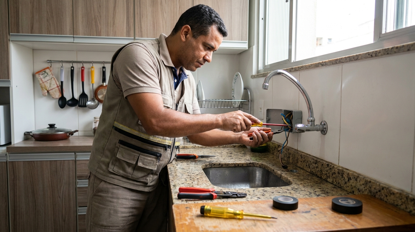 Instalação em Cozinha ou Área Gourmet em Do Salto, Blumenau‑SC