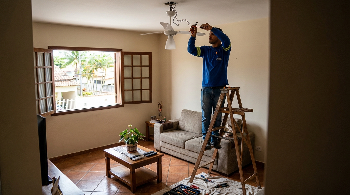 Reforço de Suporte no Teto no Centro, Blumenau‑SC