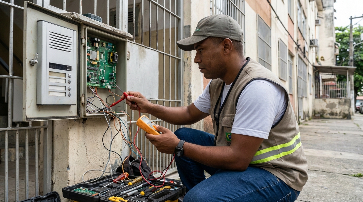 Reparo de Placa e Campainha no Bom Retiro, Blumenau‑SC