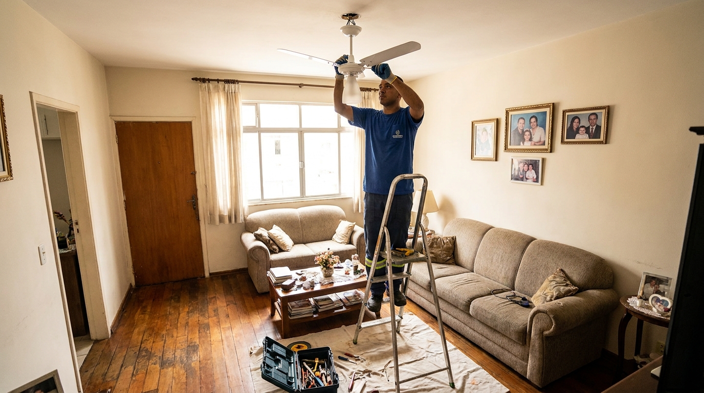 Substituição de Ventilador no Centro, Blumenau‑SC